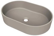 Arcqua Case waskom - ovaal - 55x36cm - mat klei WAS857356