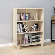 vidaXL Boekenkast 85x35x112 cm massief grenenhout honingbruin