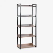 Ariaster Stalen En Houten Planken Zwart - Sklum