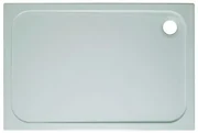 Crosswater Shower Tray douchebak 120x80x4.5cm rechthoek antikalkbehandeling stpne resin wit SR0R81200