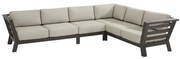 Meteoro hoek loungeset 4-delig antraciet 4 Seasons Outdoor