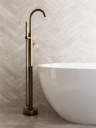 Saniclear Antique vrijstaande badkraan verouderd messing