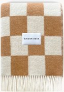 Wollen plaid Checkerboard met ruitjespatroon