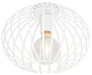 Design plafondlamp wit 30 cm - Johanna Design E27 rond Binnenverlichting Lamp