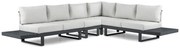 Hoek loungeset 6 personen Aluminium Grijs  Lifestyle Garden Furniture Lorenzo