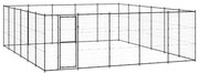 vidaXL Hondenkennel 36,3 m² staal