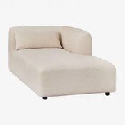 Rechtse Chaise Longue Module Voor Modulaire Bank Fogler Corduroy Beige – Linnen - Sklum