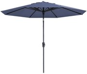 Madison Paros 2 luxe stokparasol - 300 cm. - Safier Blue OP=OP