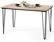 HAIRPIN eiken sonoma, loft tafel voor keuken, eetkamer en woonkamer