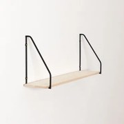 Wandrek ↔︎ 65 Cm Van Hout En Staal Arison Plank - Sklum