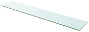 vidaXL Wandschap transparant 110x20 cm glas