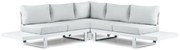 Hoek loungeset 5 personen Aluminium Wit  Lifestyle Garden Furniture Lorenzo