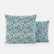 Kussensloop in gewassen katoen, Feuillage