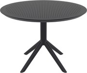 Siesta  Ronde Tuintafel - Sky - Ø105 cm - Kunststof - Zwart - Siesta