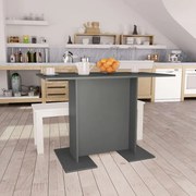 vidaXL Eettafel 110x60x75 cm bewerkt hout grijs