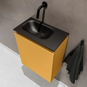 Mondiaz Ture 40cm toiletmeubel ocher met wastafel urban links geen kraangat