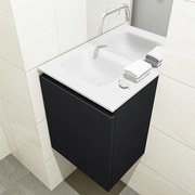 Mondiaz Olan 40cm toiletmeubel urban met wastafel talc links geen kraangat