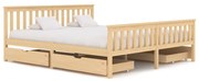 vidaXL Bedframe met 4 lades massief grenenhout 180x200 cm