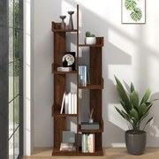 vidaXL Boekenkast 48x25,5x140 cm bewerkt hout bruineikenkleurig