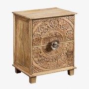 Pack Van 2 Rechthoekige Nachtkastjes 40x30 Cm Van Wiluna Mangohout Mangohout - Sklum