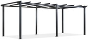 Barbados 3 x 6 m antraciet Garden Point metalen terras pergola frame