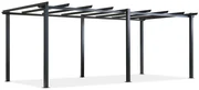Barbados 3 x 6 m antraciet Garden Point metalen terras pergola frame