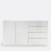 Lage kast 2 deuren, hangkast en 4 lades, Léo