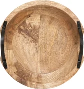 Decoratie schaal-fruitschaal - goud - glas - d40 cm - rond- kerst design - online kopen | Lage
