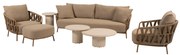 Hampton Biarritz stoel bank loungeset 7 delig amber 4 Seasons Outdoor