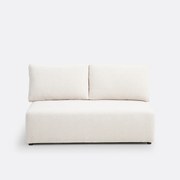 Modulaire 2-zitsbank Monica in gemêleerd chenille