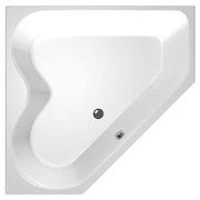 Xenz Cyprus Hoekbad - 145x145x53 - afvoer Midden - acryl - wit 6864-01