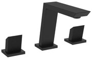 Crosswater Limit Wastafelkraan - 3-Gats - opbouw - zwart mat LI135DNM