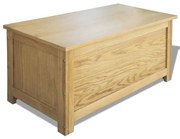 vidaXL Opbergkist 90x45x45 cm massief eikenhout