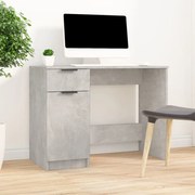 vidaXL Bureau 100x50x75 cm bewerkt hout betongrijs