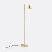 Voetlamp in ijzermetaal, richtbaar, Hiba