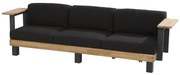 4 Seasons Outdoor | Cordoba 3 seater with 2 arms  Tuinbank    houtkleur weerbestendig