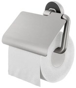 Tiger Cooper Toiletrolhouder met klep RVS geborsteld / Zwart 800224