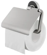 Tiger Cooper Toiletrolhouder met klep RVS geborsteld / Zwart 800224