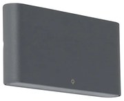 Buiten wandlamp donkergrijs 17,5 cm incl. LED IP65 - Batt