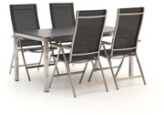 Bernstein Freiburg/Koblenz 160cm dining tuinset 5-delig verstelbaar