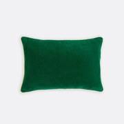 Tweekleurige rechthoekige kussenhoes 60x40 cm, fluweel, GUSALI