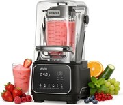 VEVOR 2L Staande Mixer, Smoothie Blender met Beschermkap, 2200W, IJscrusher met Zelfreinigende Functie, Instelbare Snelheid, 6 Voorgeprogrammeerde Programma's, Smoothies, IJscrusher, Puree, Zwart