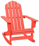 vidaXL Schommelstoel Adirondack massief vurenhout rood