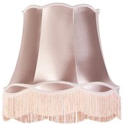 Stoffen Zijden lampenkap roze 45/30/44 - Granny Retro cilinder / rond