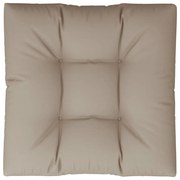 vidaXL Tuinkussen 80x80x10 cm stof taupe