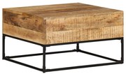 vidaXL Salontafel 68x68x41 cm ruw mangohout