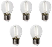 Set van 5 E27 LED lamp P45 schemersensor 3W 250 lm 3000K