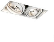 Inbouwspot wit GU10 AR70 trimless 2-lichts - Oneon Modern GU10 Binnenverlichting Lamp