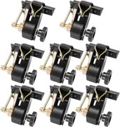 VEVOR Ladderframe Spanbanden, Zwarte Vierkante Buis Montage, 38 mm Breed x 2,25 m Lang, Ratelbanden met Dubbele J-haken, 226,8 kg Draagvermogen, met Gespsluiting (Verpakking van 8)