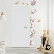 INSPIO Stickers op de muur - Waterverf dieren rond de deur